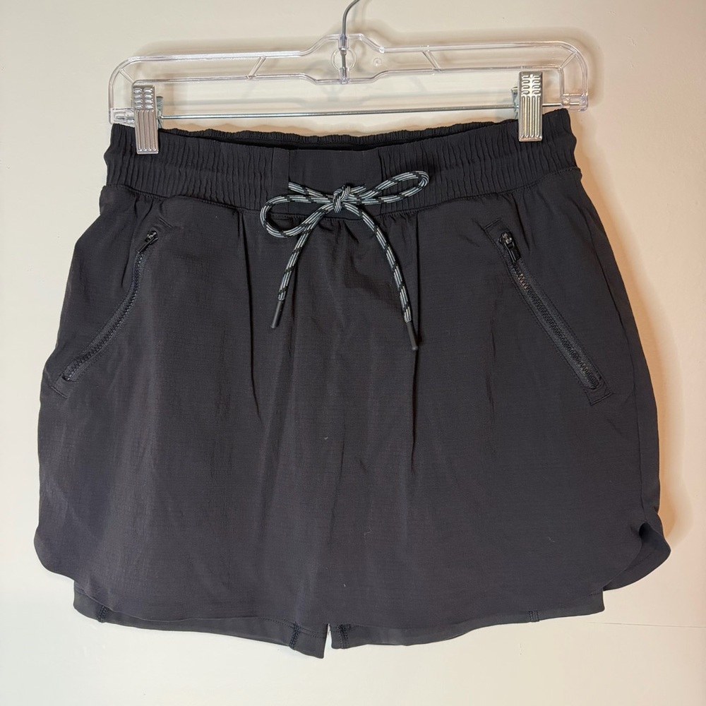 Athleta Black Women's Drawstring Skort